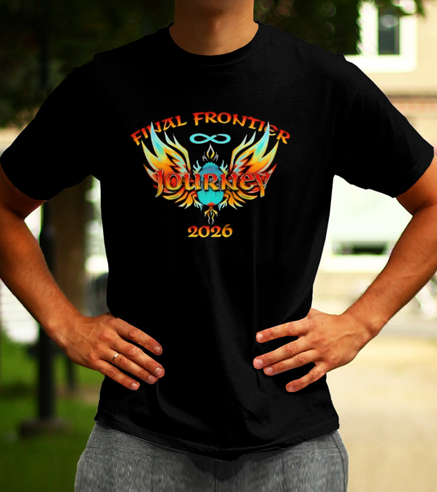 Journey Final Frontier 2026 Infinity Wings Flame T-Shirt