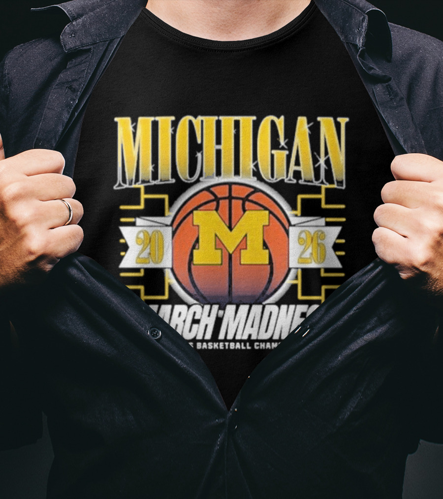 Michigan 2026 March Madness NCAA Men's Basketball Championship T-Shirt