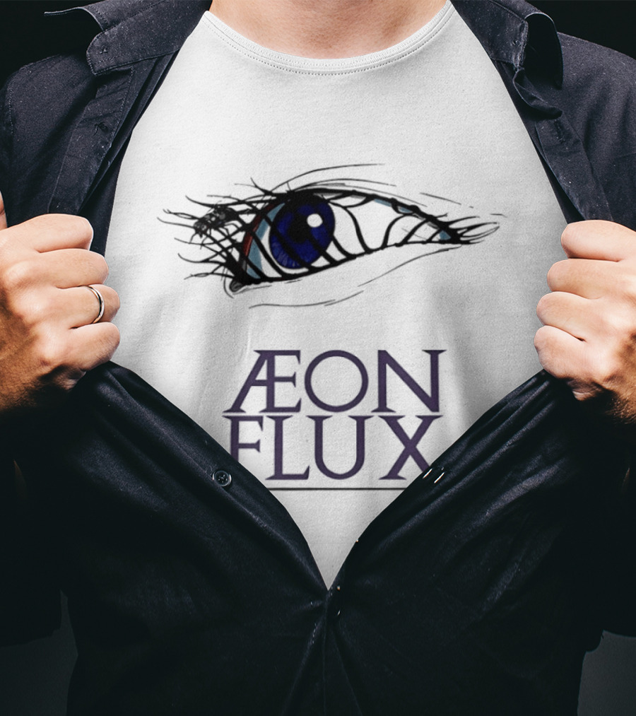 Aeon Flux Eye Key Bioworld Blue Eye T-Shirt