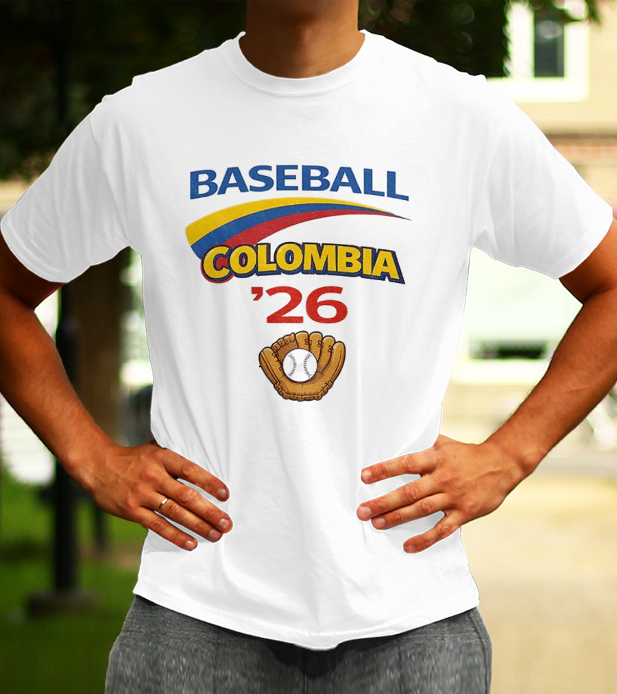 Colombia Baseball Classic 2026 '26 Glove And Ball T-Shirt