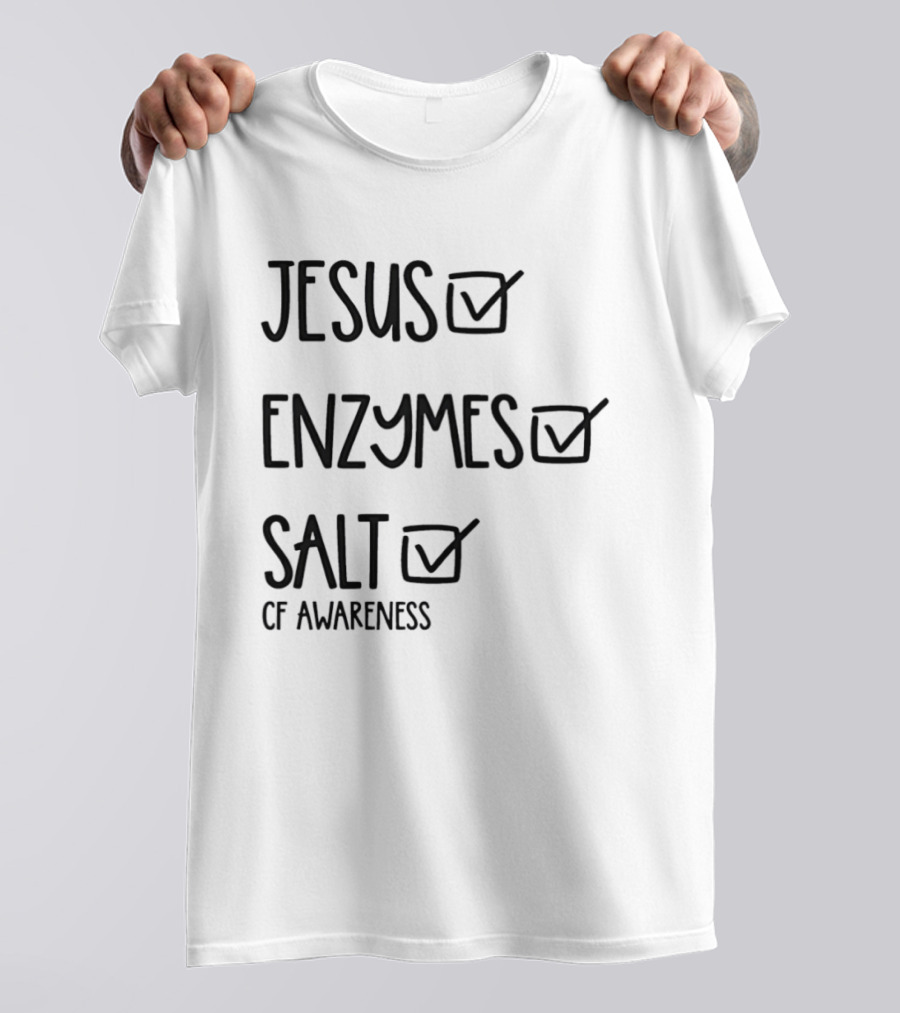 Jesus Enzymes Salt Of Awareness Select All Checklist T-Shirt