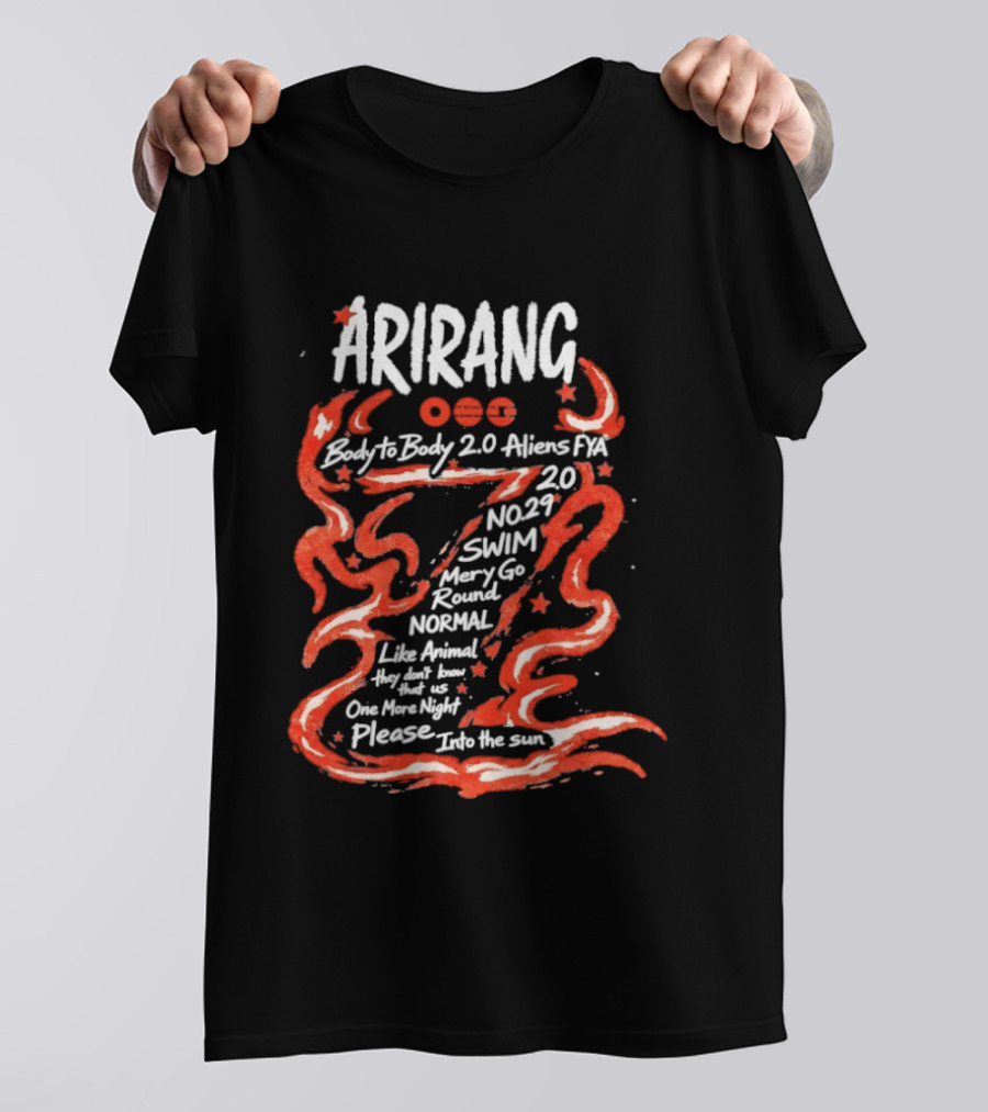 Arirang Body To Body 2.0 Aliens PX Swim Merry Go Round Normal Night T-Shirt