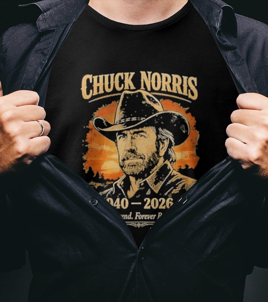 Chuck Norris 1940 2026 Warrior Legend Forever Remembered T-Shirt