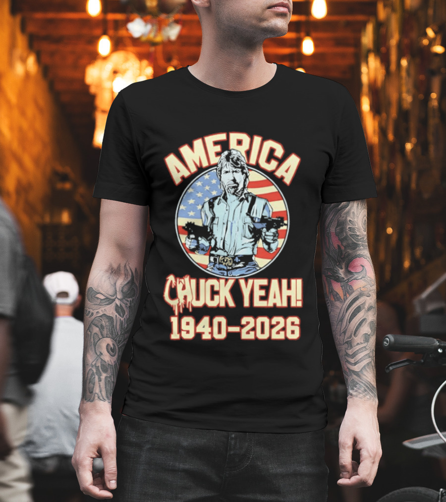 America Chuck Yeah 1940 2026 USA Flag T-Shirt
