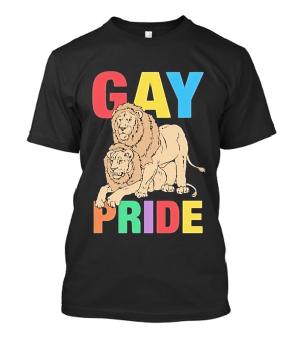 Gay Pride Lions LGBT Rainbow T-Shirt