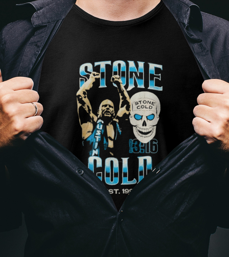 Stone Cold Steve Austin 3 16 Skull Est 1996 T-Shirt