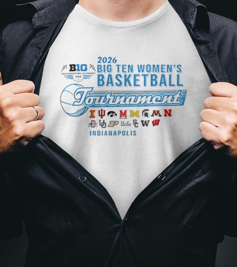 2026 Big Ten Women's Basketball Tournament Indianapolis T-Shirt