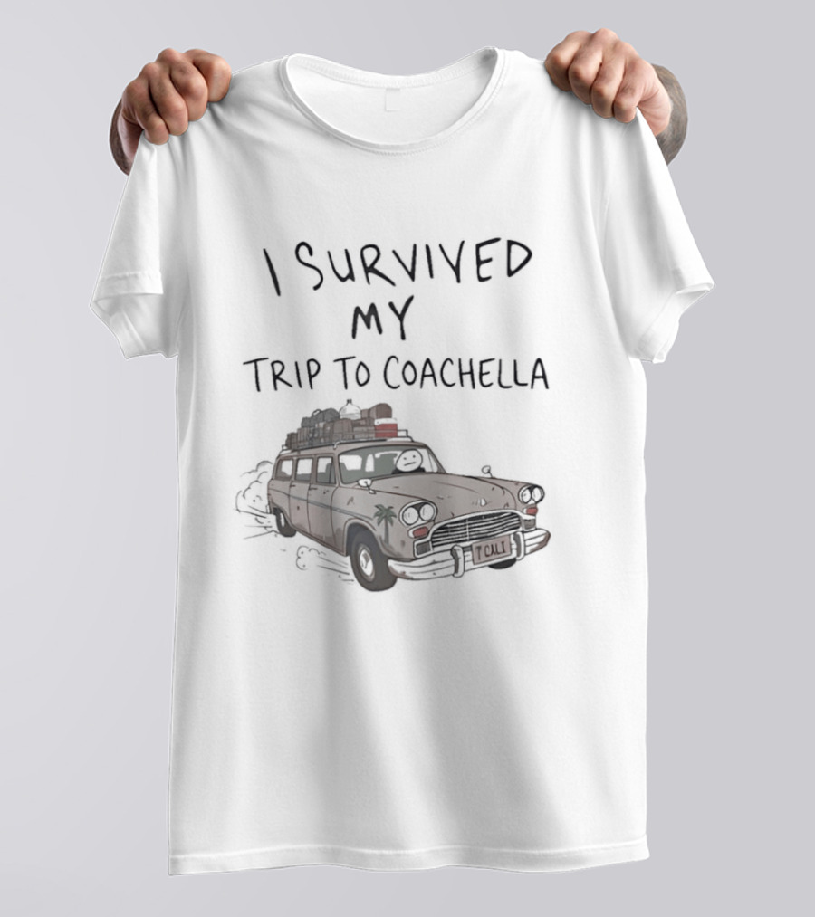 I Survived My Trip To Coachella 2026 Festival Vintage Van Adventure T-Shirt
