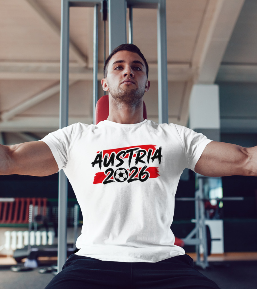 Austria 2026 Soccer Ball Graphic World Cup National Team T-Shirt
