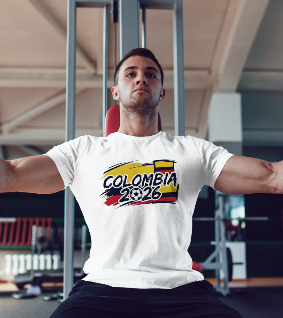 Colombia 2026 World Cup National Team Soccer Flag T-Shirt