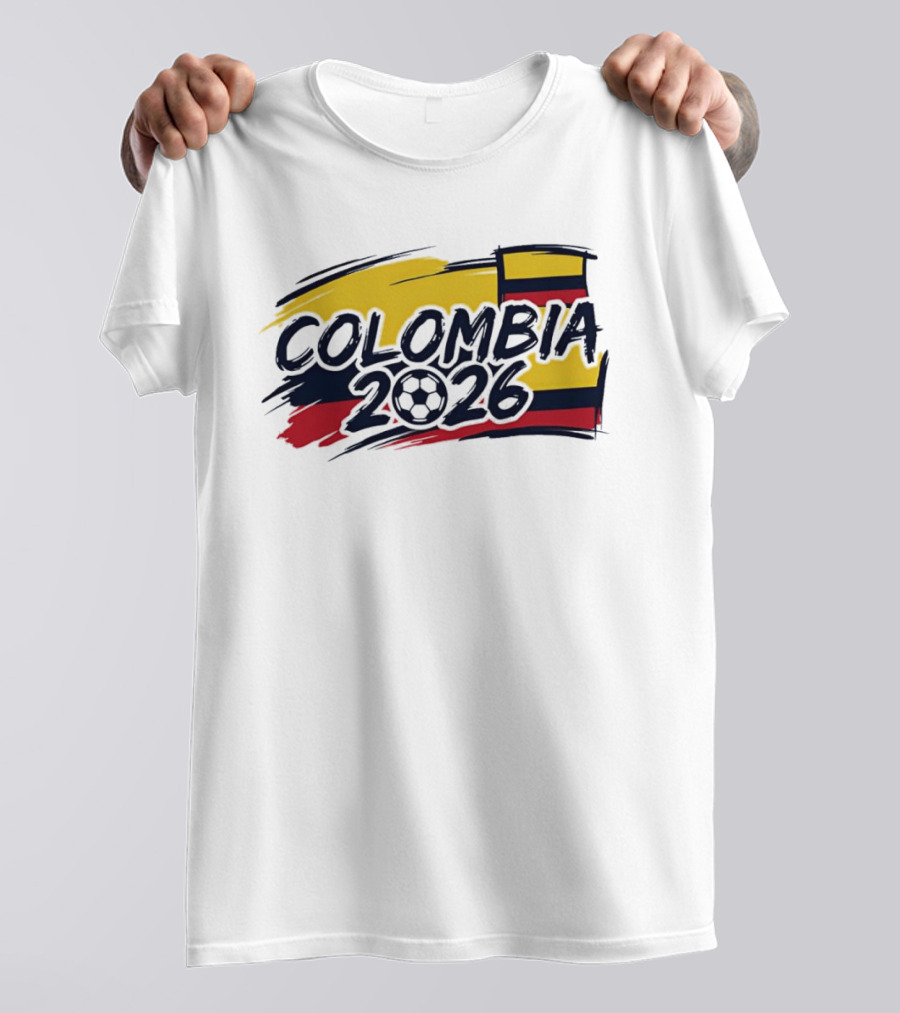 Colombia 2026 World Cup National Team Soccer Flag T-Shirt