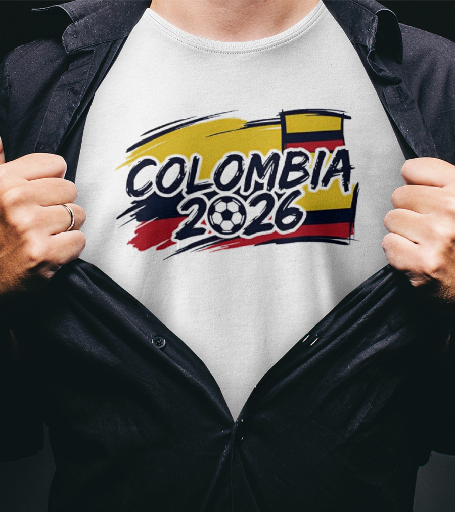 Colombia 2026 World Cup National Team Soccer Flag T-Shirt