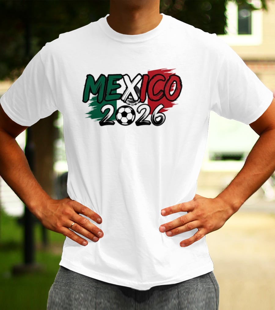 Mexico 2026 Soccer Fan Celebration National Team T-Shirt