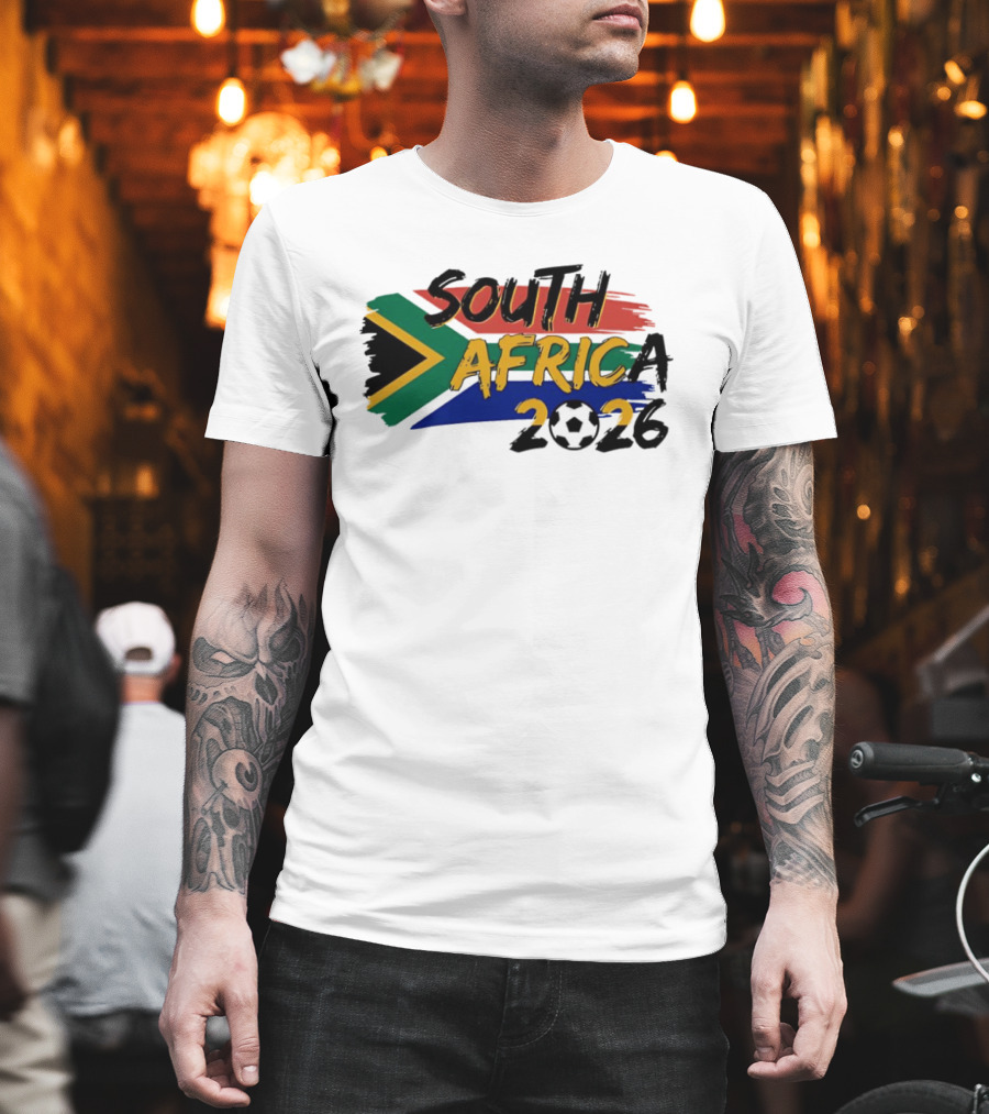 South Africa 2026 Flag Colors Soccer T-Shirt