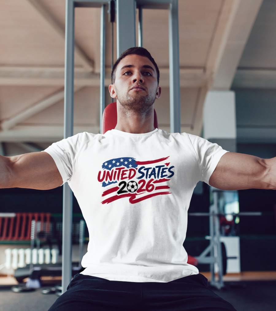 United States 2026 Soccer World Cup Stars And Stripes T-Shirt