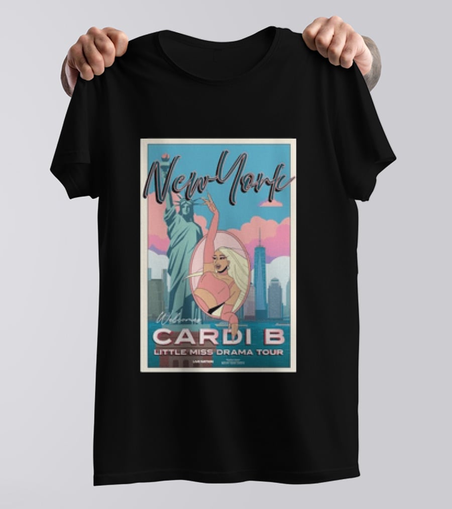 New York Cardi B Little Miss Drama Tour 2026 Madison Square Garden March 26 2026 T-Shirt