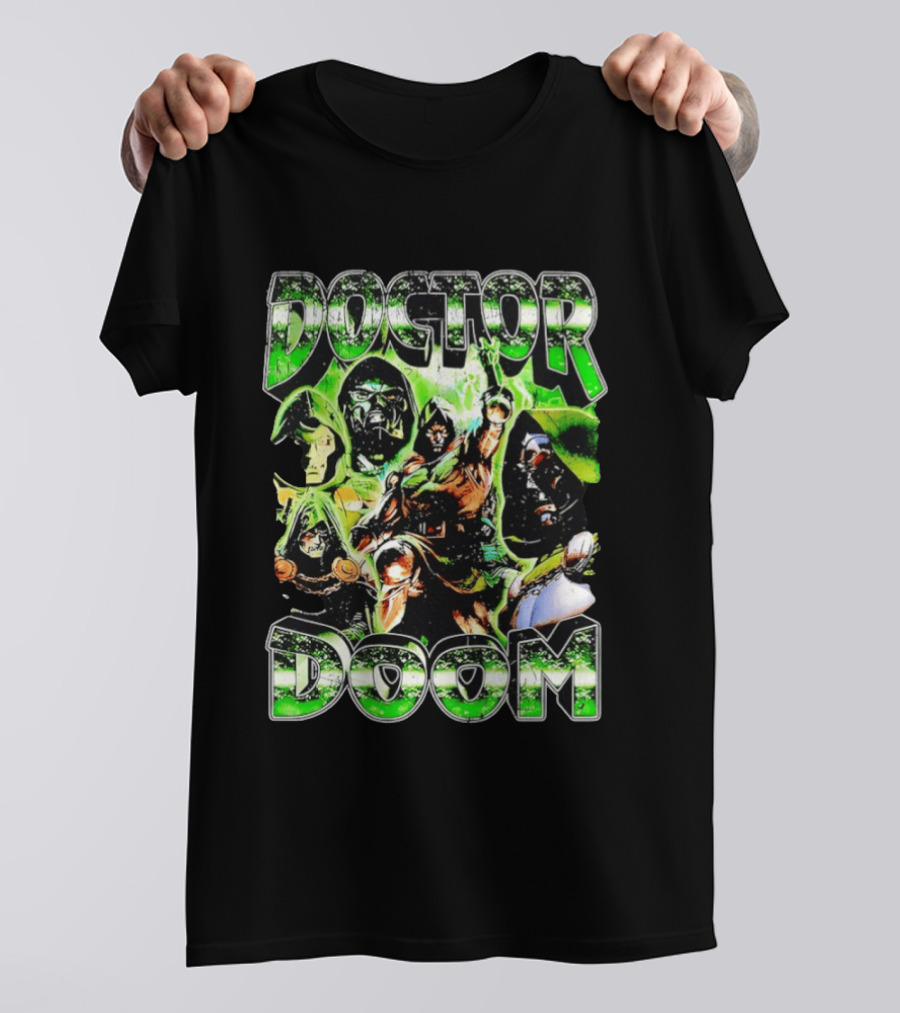 Doctor Doom Marvel Comics Villain Power Poses Montage T-Shirt