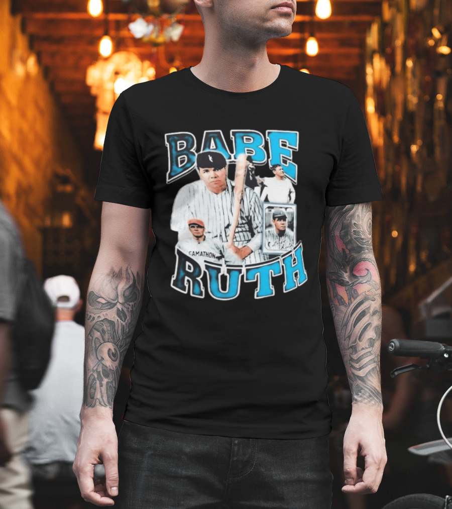Babe Ruth New York Yankees Iconic Baseball Legend T-Shirt