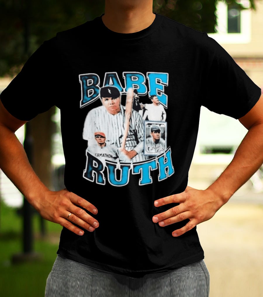 Babe Ruth New York Yankees Iconic Baseball Legend T-Shirt