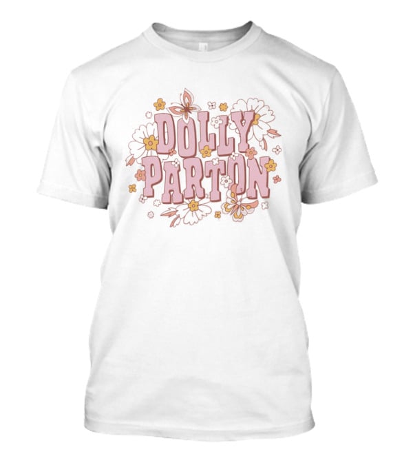 Dolly Parton Floral Butterfly Blossoms T-Shirt