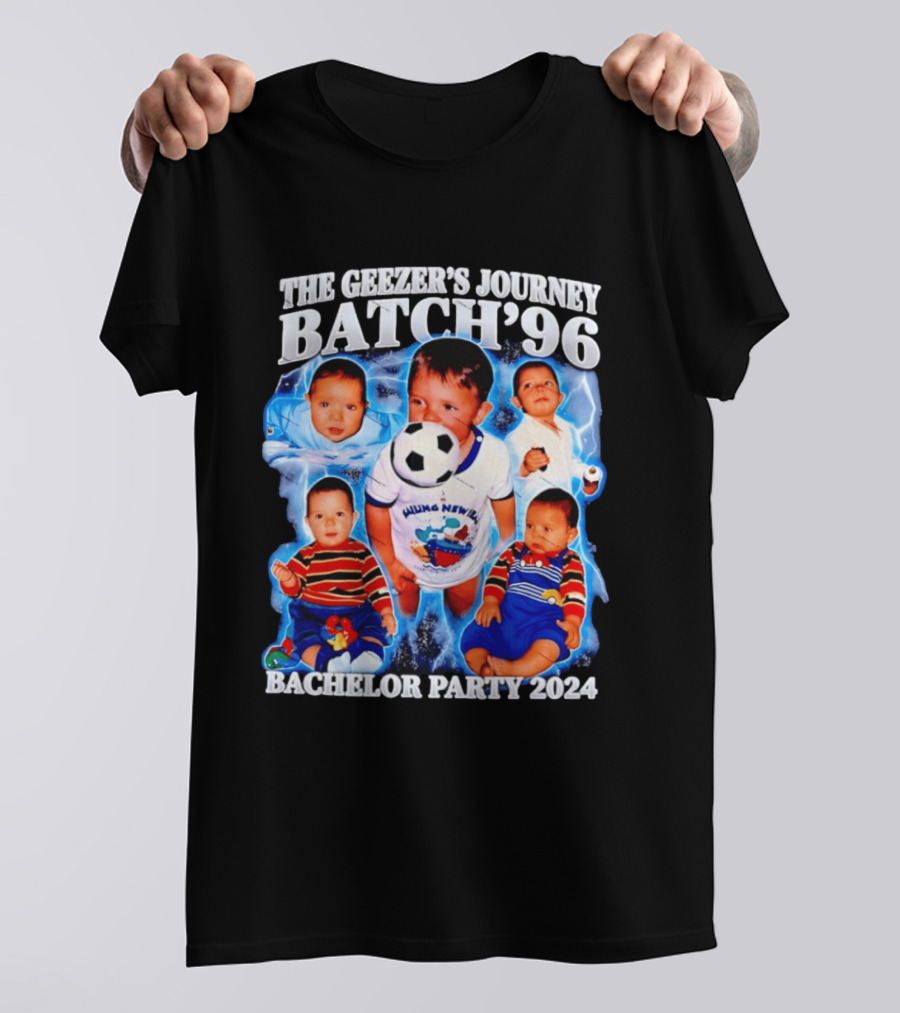 The Geezer's Journey Batch '96 Bachelor Party 2024 Baby Soccer T-Shirt