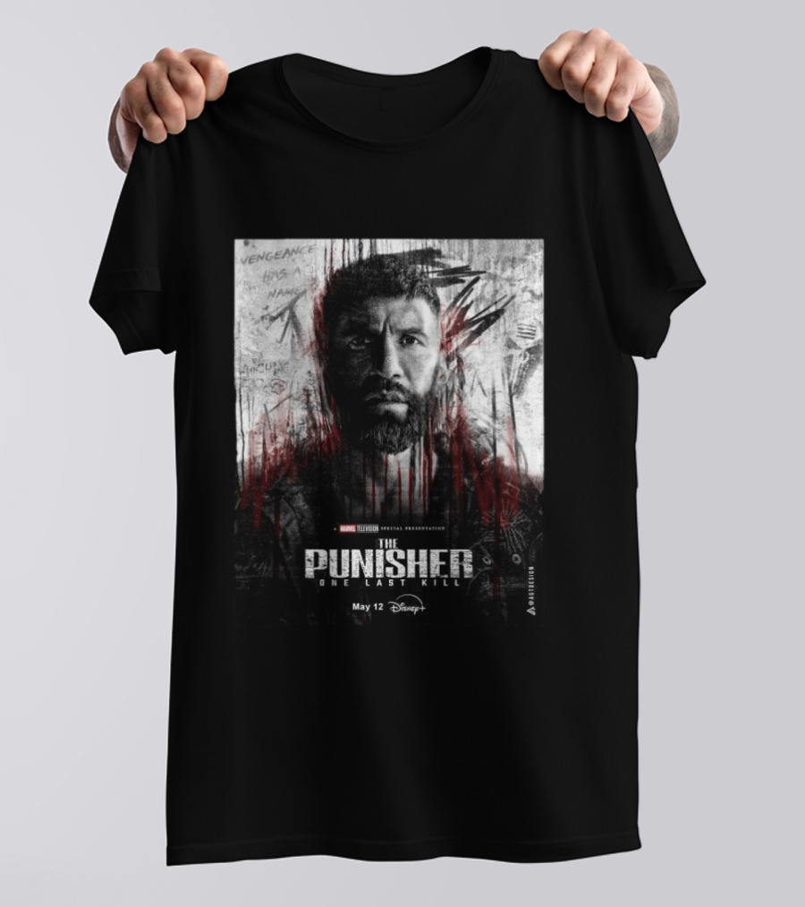 The Punisher One Last Kill Marvel Television Frank Castle May 12 Disney Plus T-Shirt