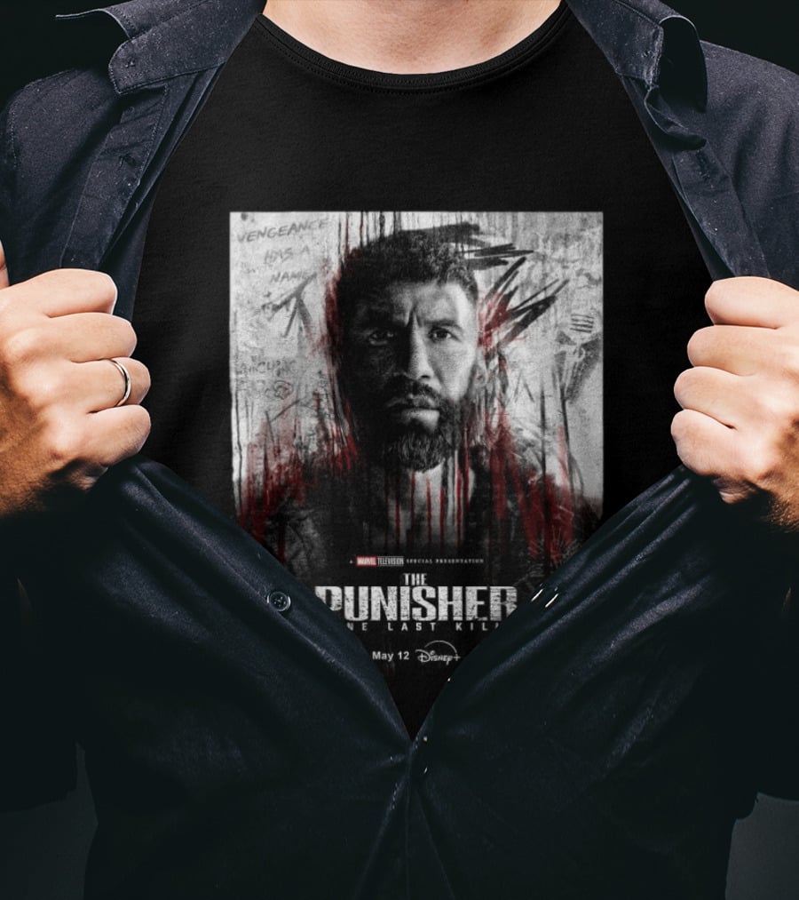 The Punisher One Last Kill Marvel Television Frank Castle May 12 Disney Plus T-Shirt