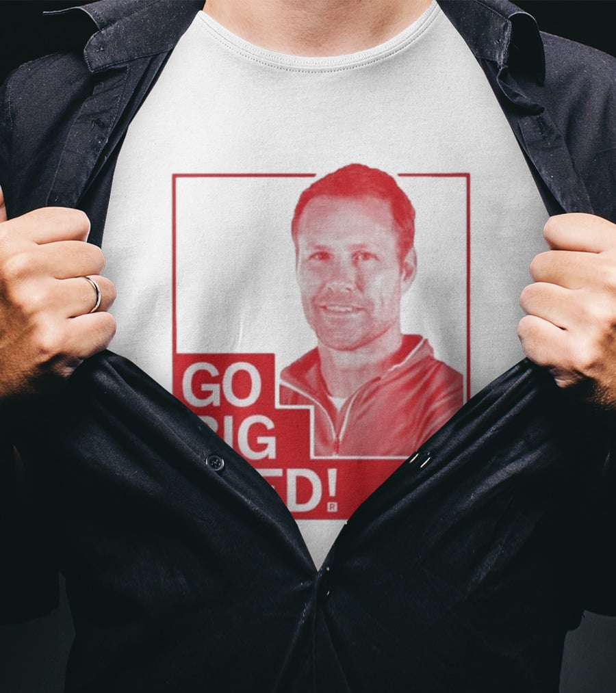 Go Big Fred Nebraska Sports Icon Red T-Shirt