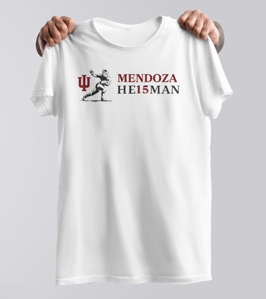 Mendoza He15man Indiana Hoosiers Football T-Shirt