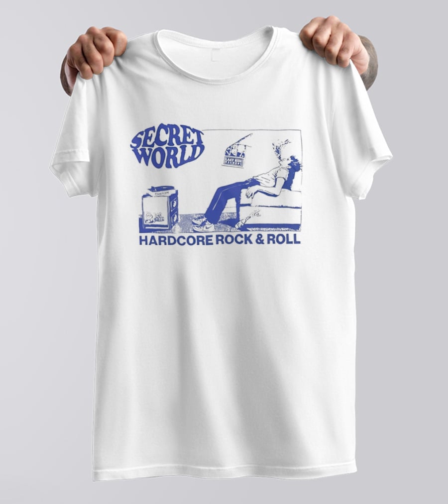 Secret World Hardcore Rock & Roll Tour 2026 Dallas Texas Drain Headline Is Your Friend T-Shirt