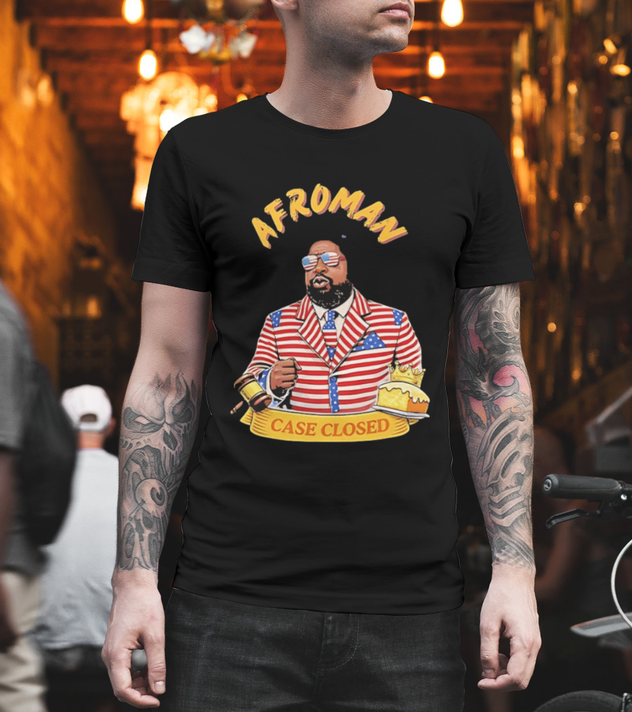 Afroman Case Closed Patriotic Suit Lemon Pound Cake Free Speech T-Shirt