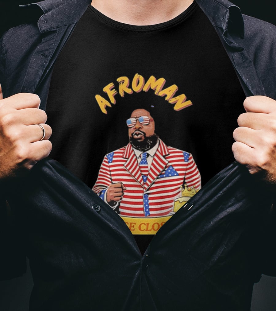 Afroman Case Closed Patriotic Suit Lemon Pound Cake Free Speech T-Shirt