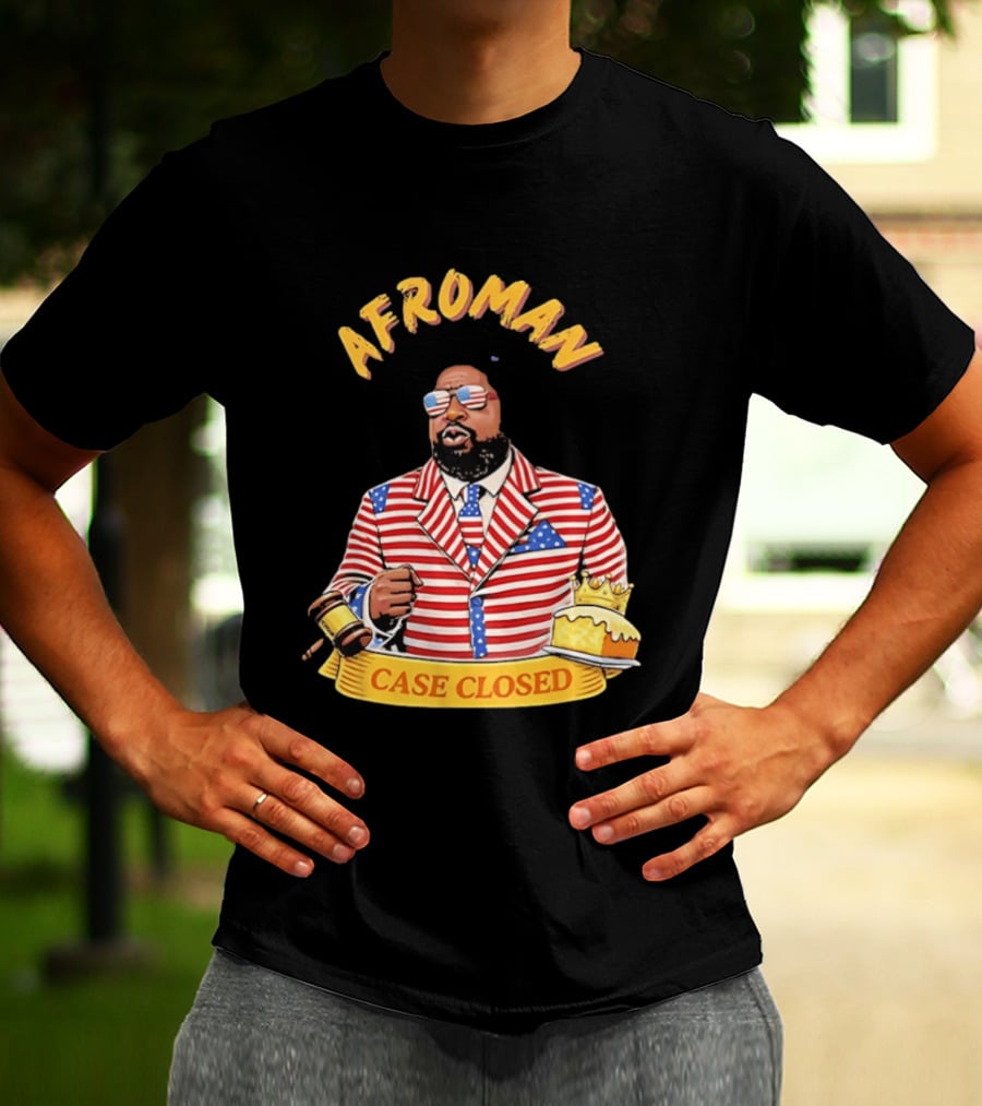 Afroman Case Closed Patriotic Suit Lemon Pound Cake Free Speech T-Shirt