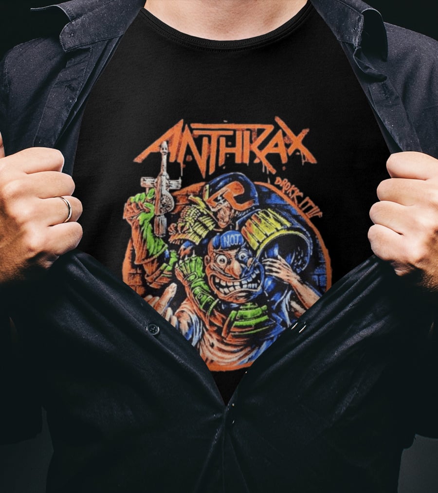 Anthrax Australia 2026 Tour The Not Man Robocop Drokk It T-Shirt