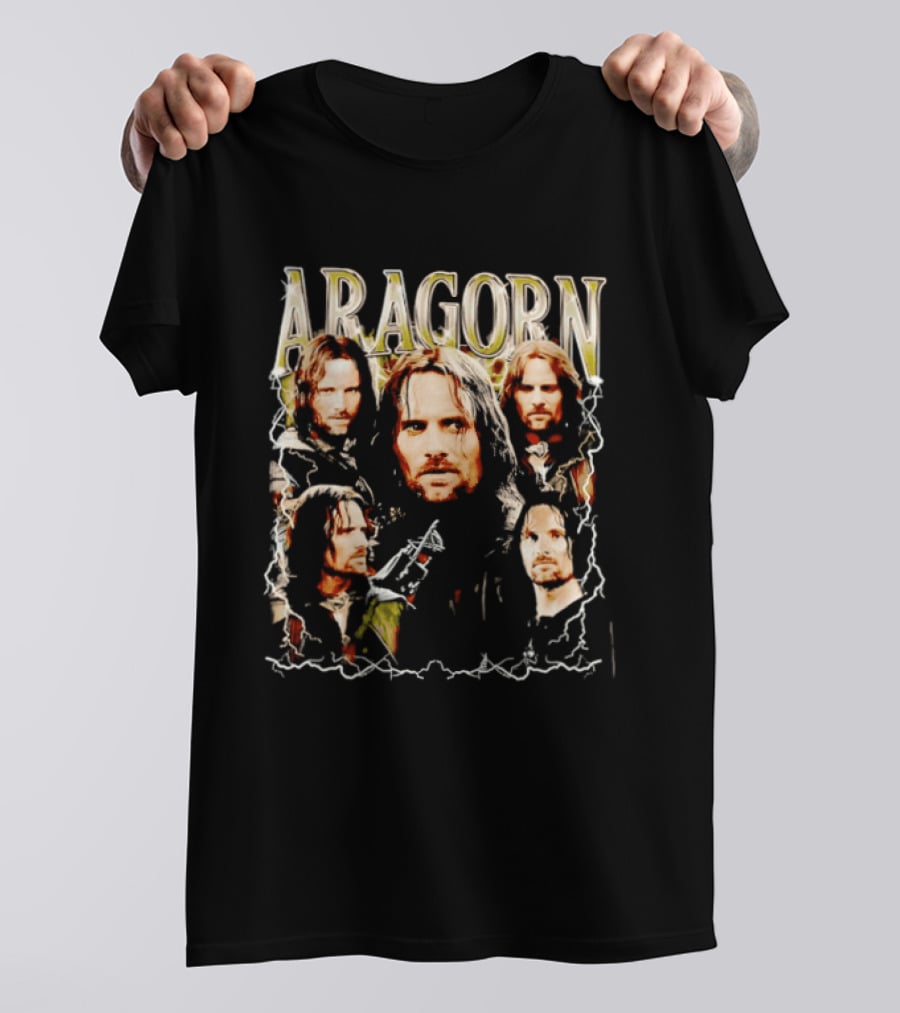 Aragorn Character Collage Lord Of The Rings T-Shirt