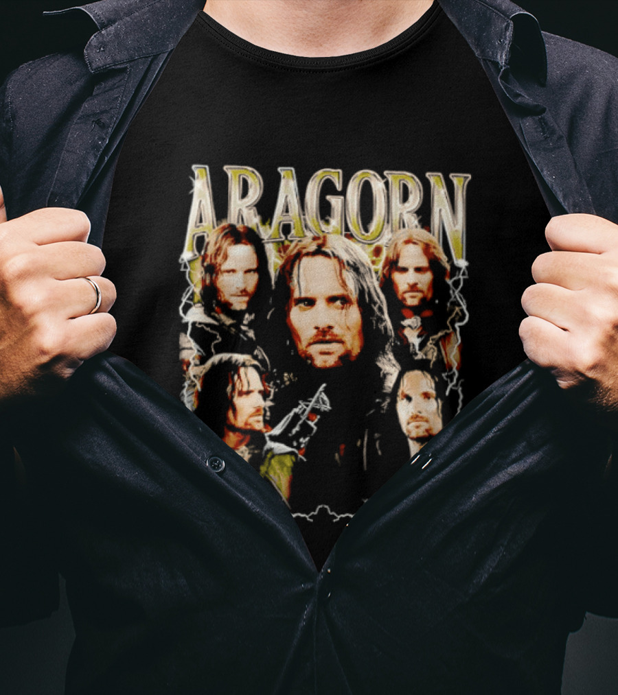 Aragorn Character Collage Lord Of The Rings T-Shirt