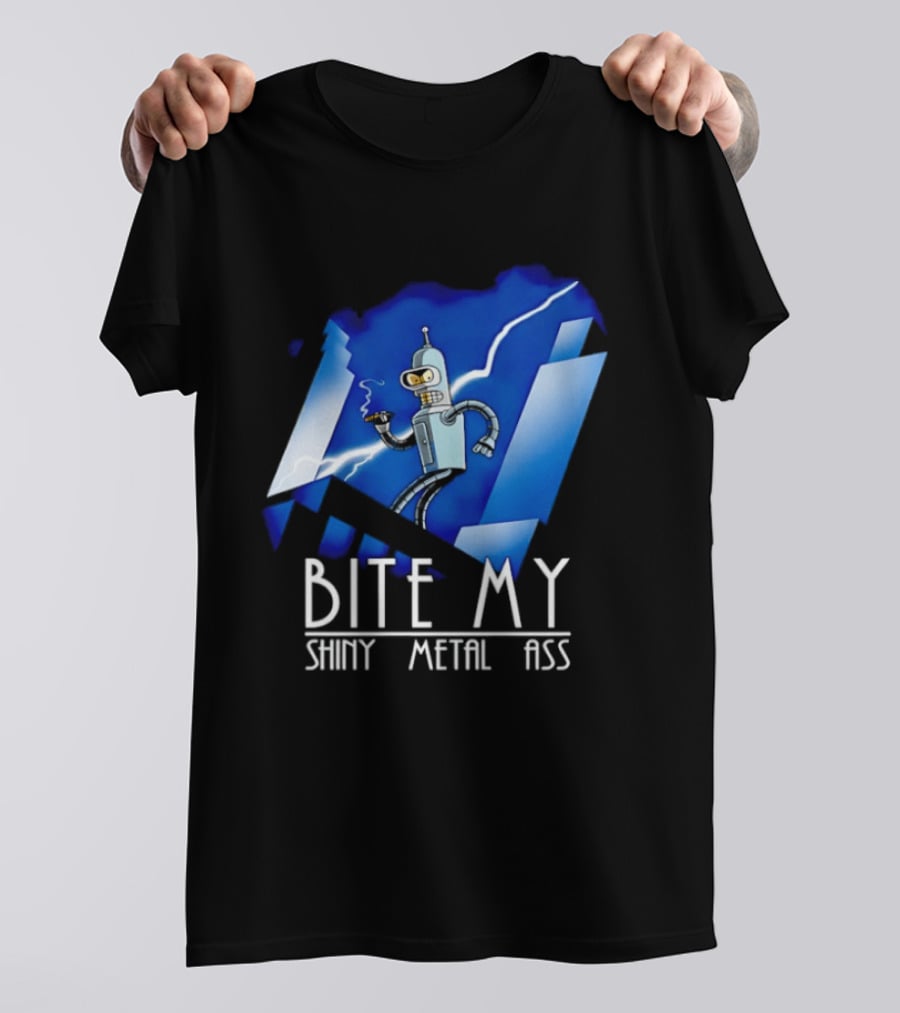 Bender Bending Rodriguez Cigar Bite My Shiny Metal Ass T-Shirt