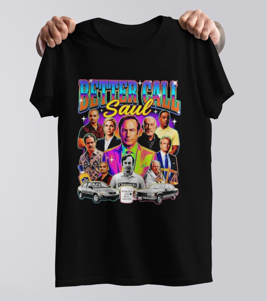 Better Call Saul Breaking Bad Characters Jimmy McGill Kim Wexler Mike Gus T-Shirt