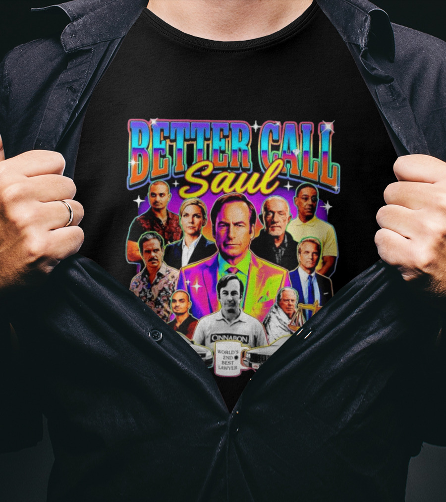 Better Call Saul Breaking Bad Characters Jimmy McGill Kim Wexler Mike Gus T-Shirt