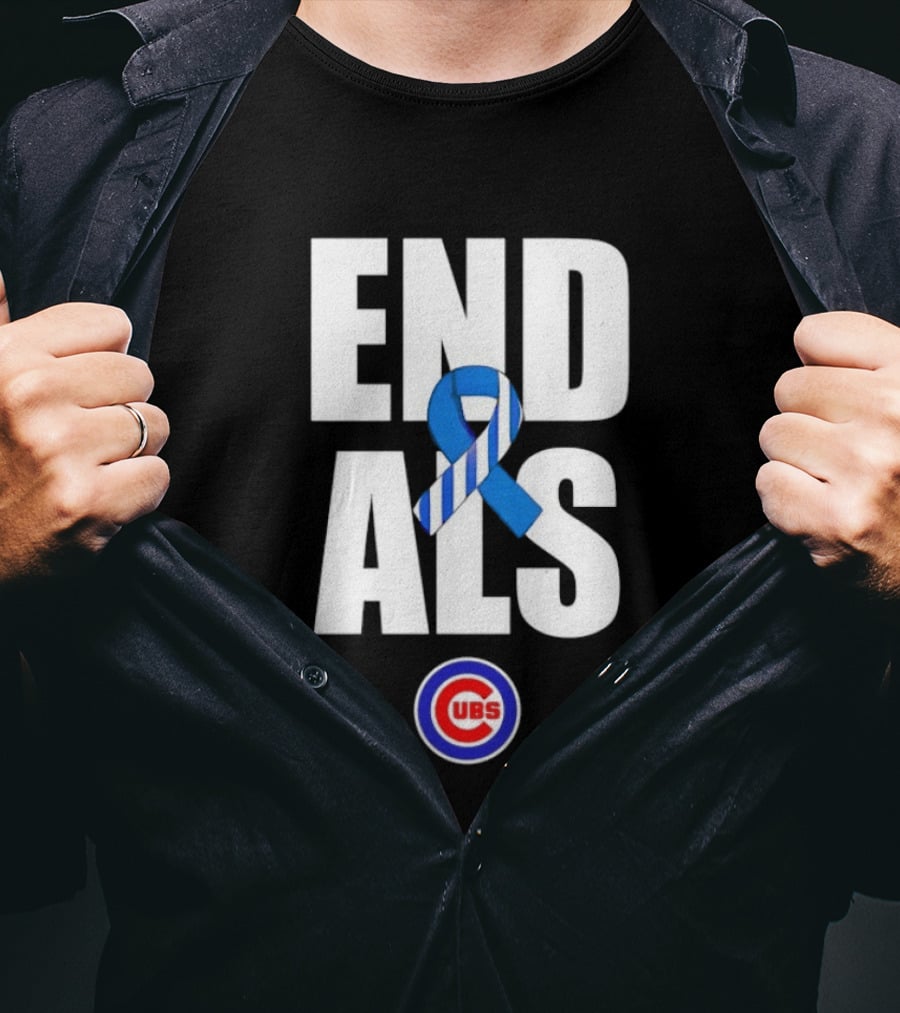 Chicago Cubs End ALS Awareness Support 2026 T-Shirt
