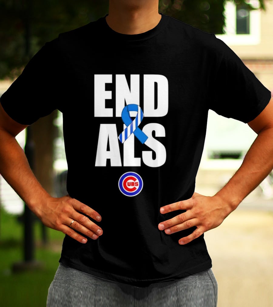 Chicago Cubs End ALS Awareness Support 2026 T-Shirt