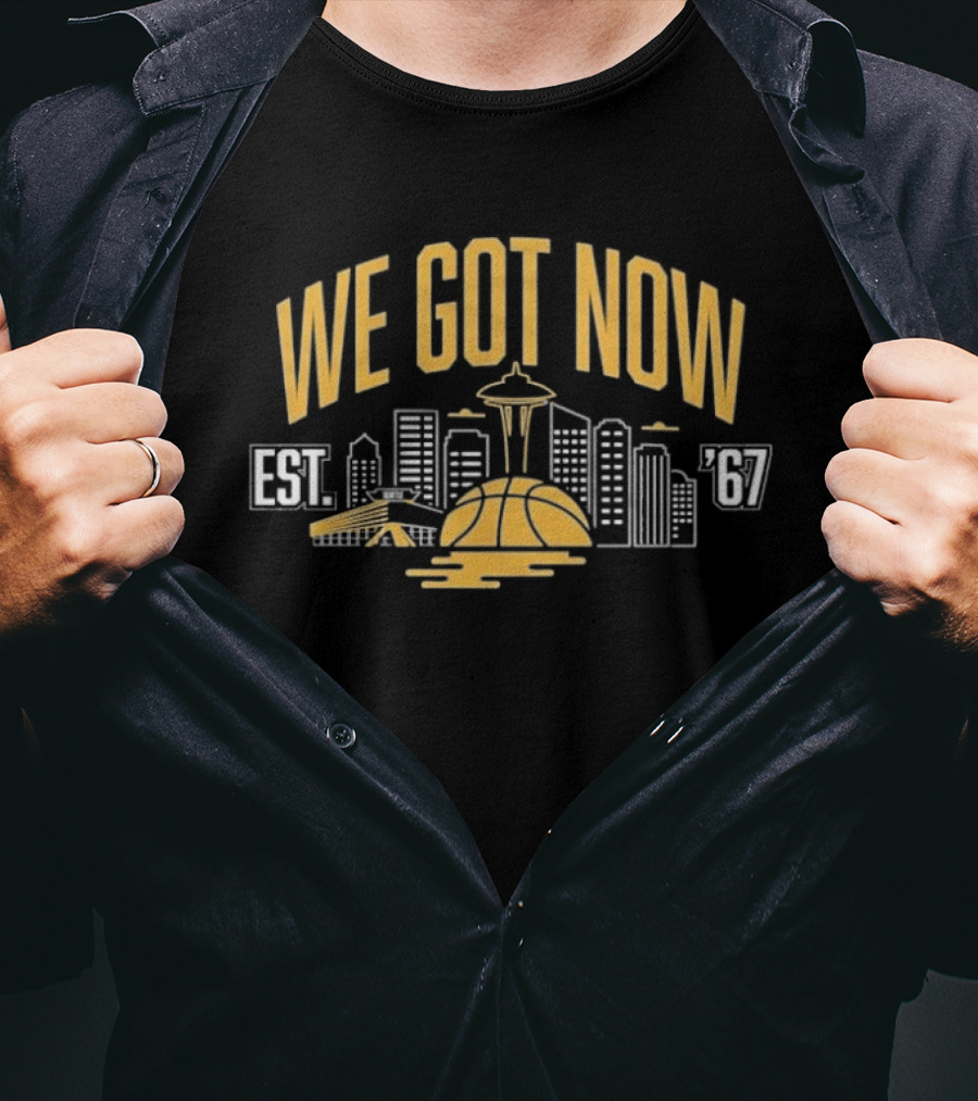 We Got Now EST 1967 Basketball Skyline T-Shirt