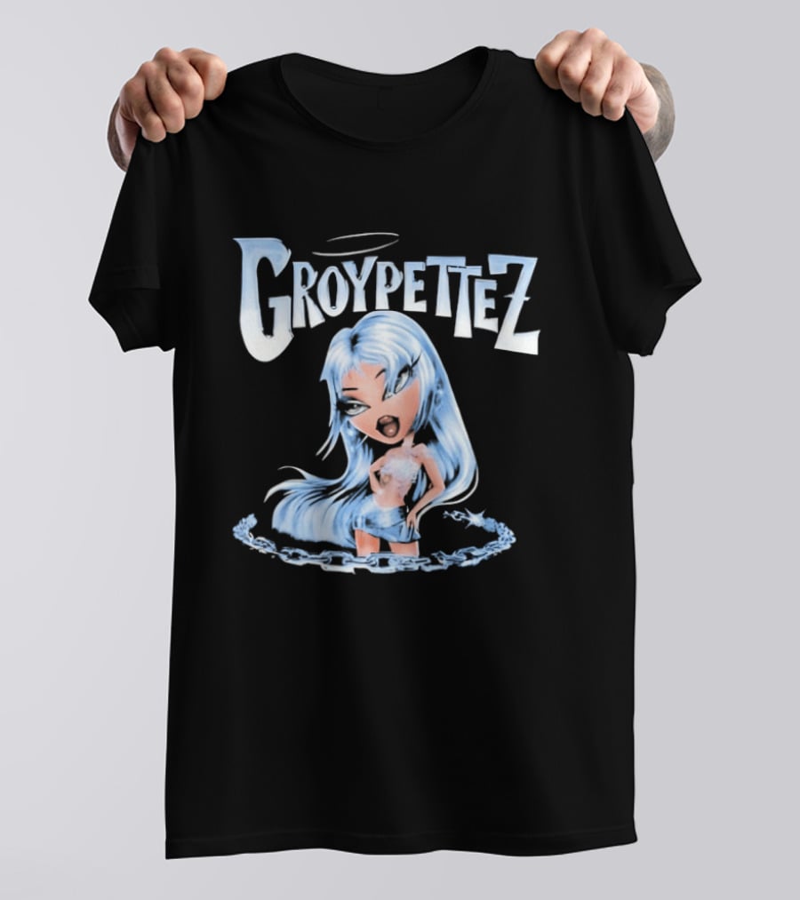 Groypetiez Broken Chain Blue Haired T-Shirt