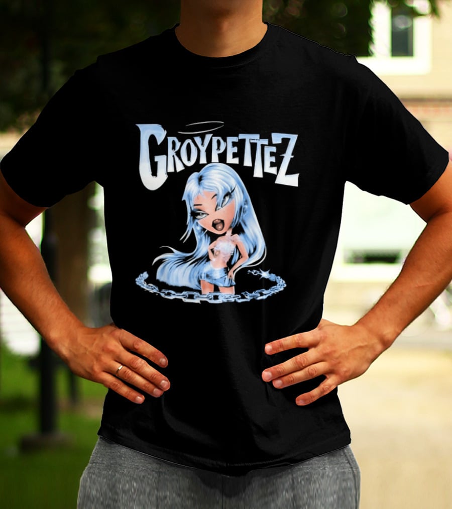 Groypetiez Broken Chain Blue Haired T-Shirt