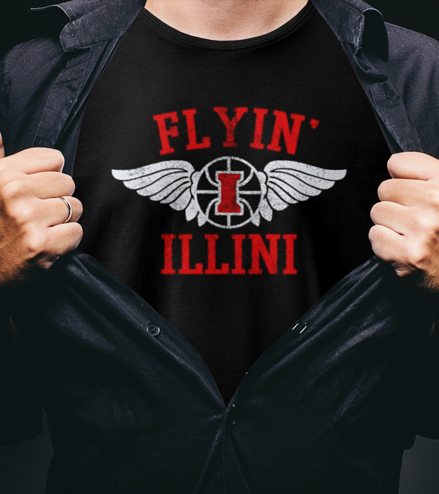 Flyin' Illini Basketball Wings T-Shirt