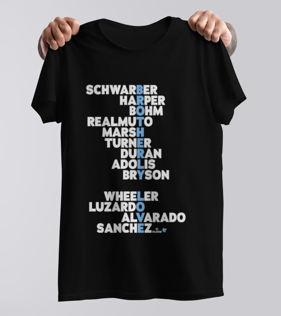 Philadelphia Baseball Brotherly Love Schwarber Harper Bohm Realmuto 2026 T-Shirt