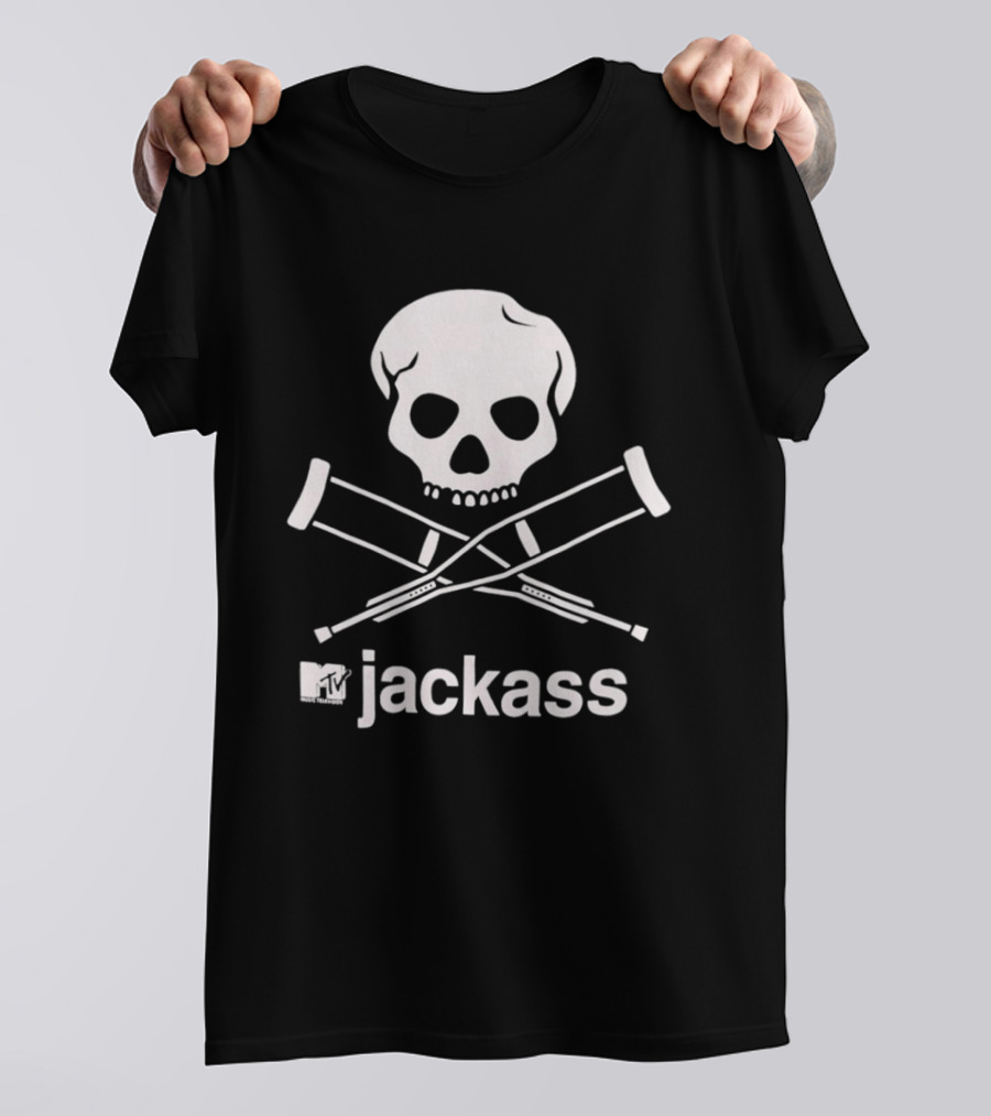 Jackass MTV Skull Crutches T-Shirt