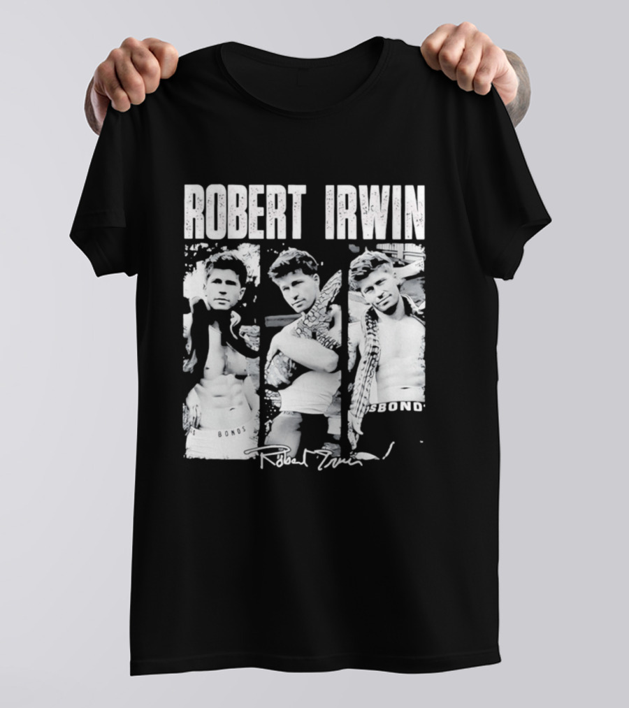 Robert Irwin Animal Wildlife Bonds Crocodile And Signature T-Shirt