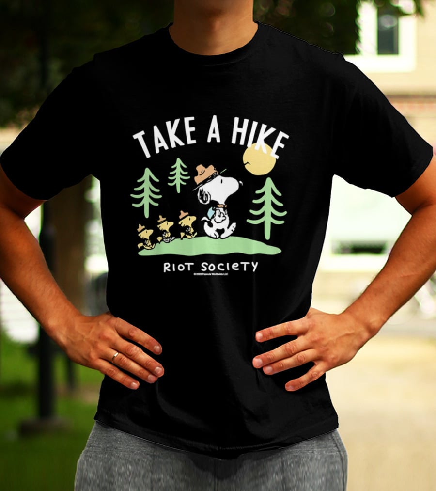 Snoopy Woodstock Take A Hike Riot Society T-Shirt