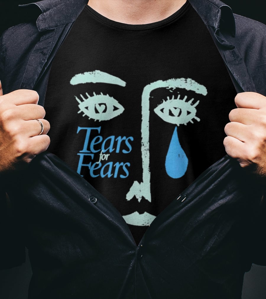 Tears For Fears 1989 Album Face Eyes And Teardrop T-Shirt
